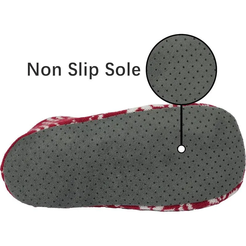 2 Pairs Comfy Grip Slipper Socks – Warm and Secure Indoor Comfort