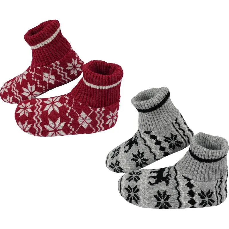 2 Pairs Comfy Grip Slipper Socks – Warm and Secure Indoor Comfort