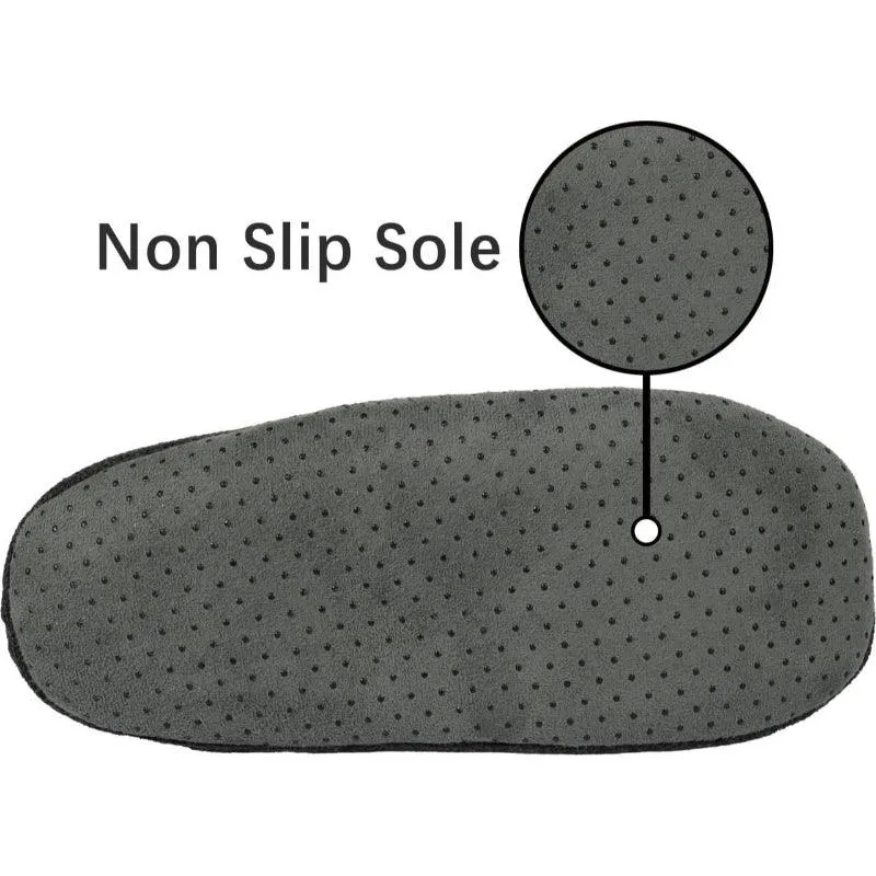 2 Pairs Comfy Grip Slipper Socks – Warm and Secure Indoor Comfort