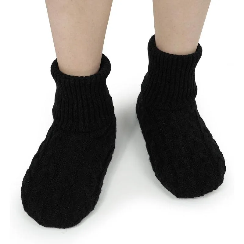 2 Pairs Comfy Grip Slipper Socks – Warm and Secure Indoor Comfort