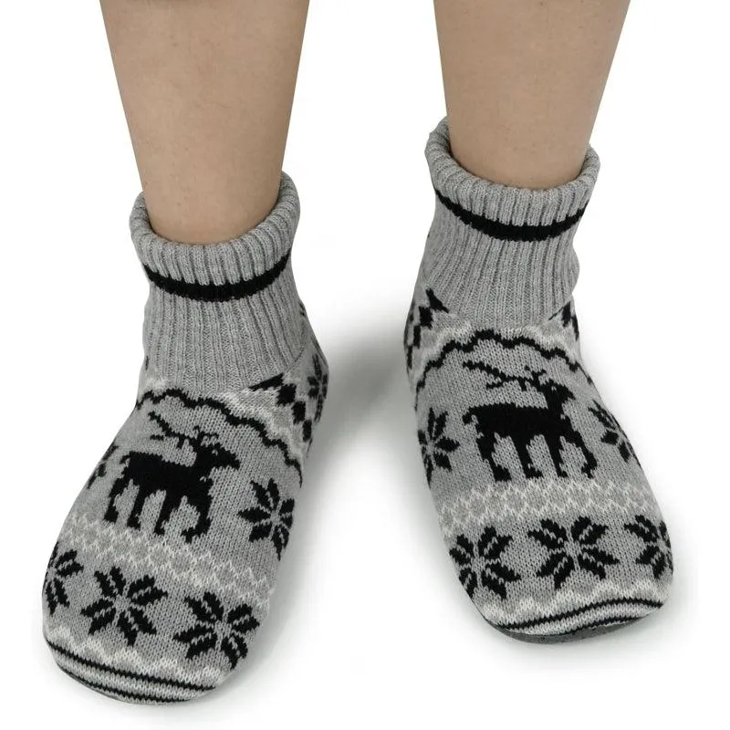 2 Pairs Comfy Grip Slipper Socks – Warm and Secure Indoor Comfort