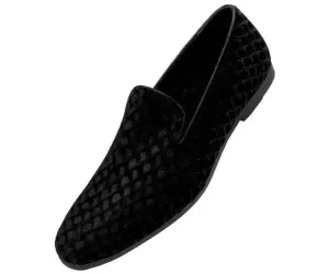 Amali Fishman Black Women’s Soft Velvet Slip On Slippers