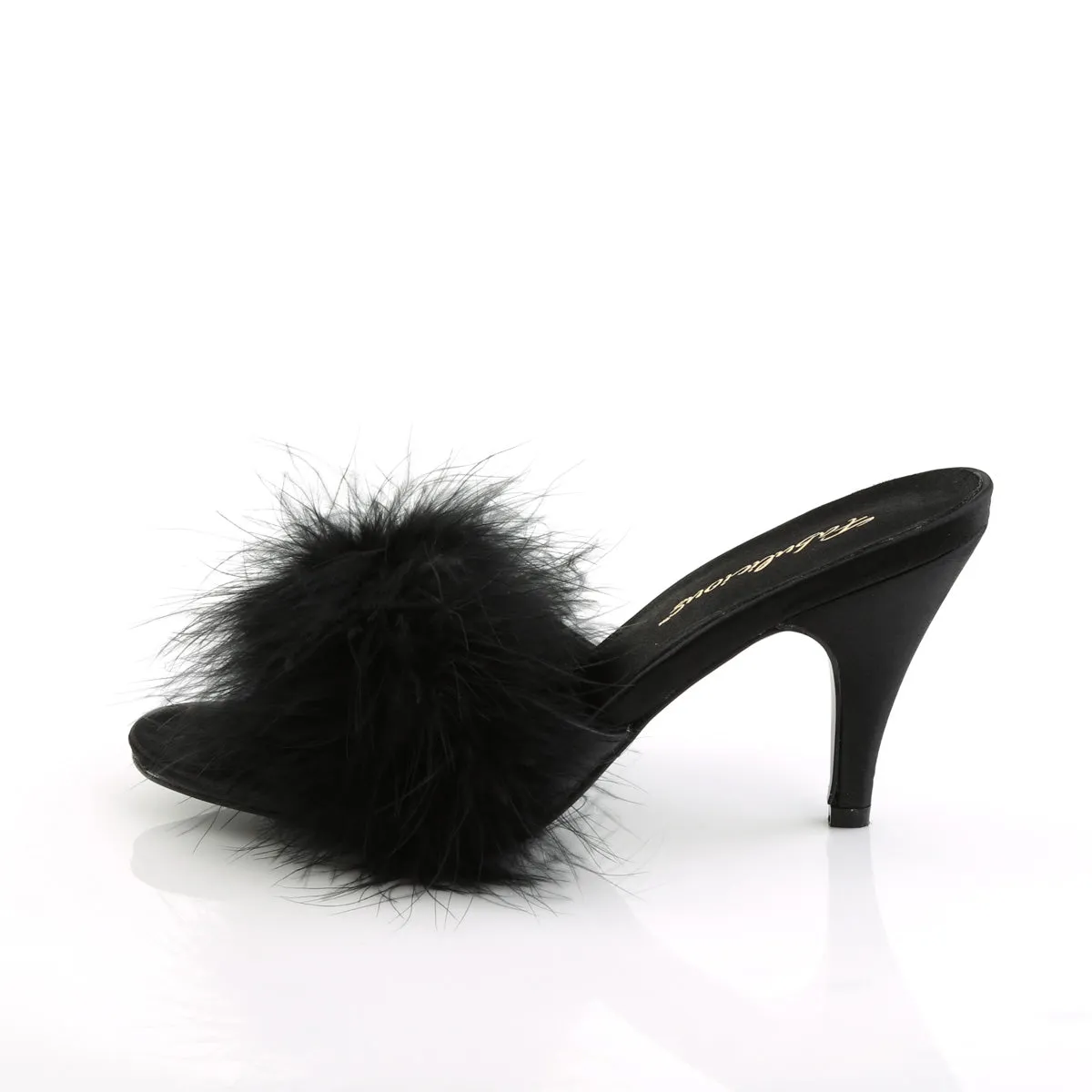 AMOUR-03 Fabulicious 3" Amour Black PU Sexy Shoes (High Heels)