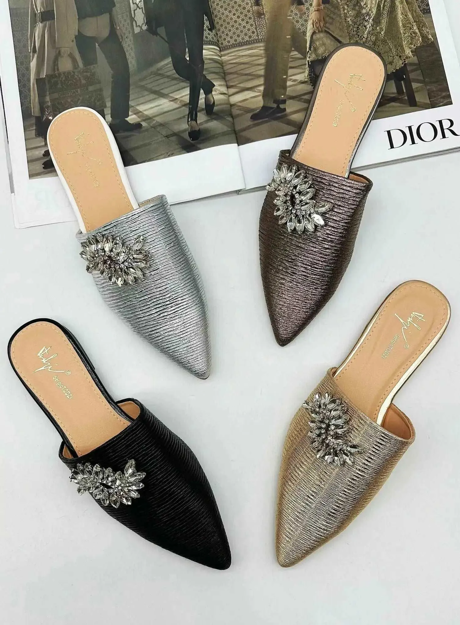 BABOUCHES CHIC - BRONZE