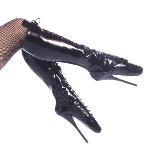 BALLET-2020 Devious Ballet Black Patent Sexy Single Soles (High Heels)