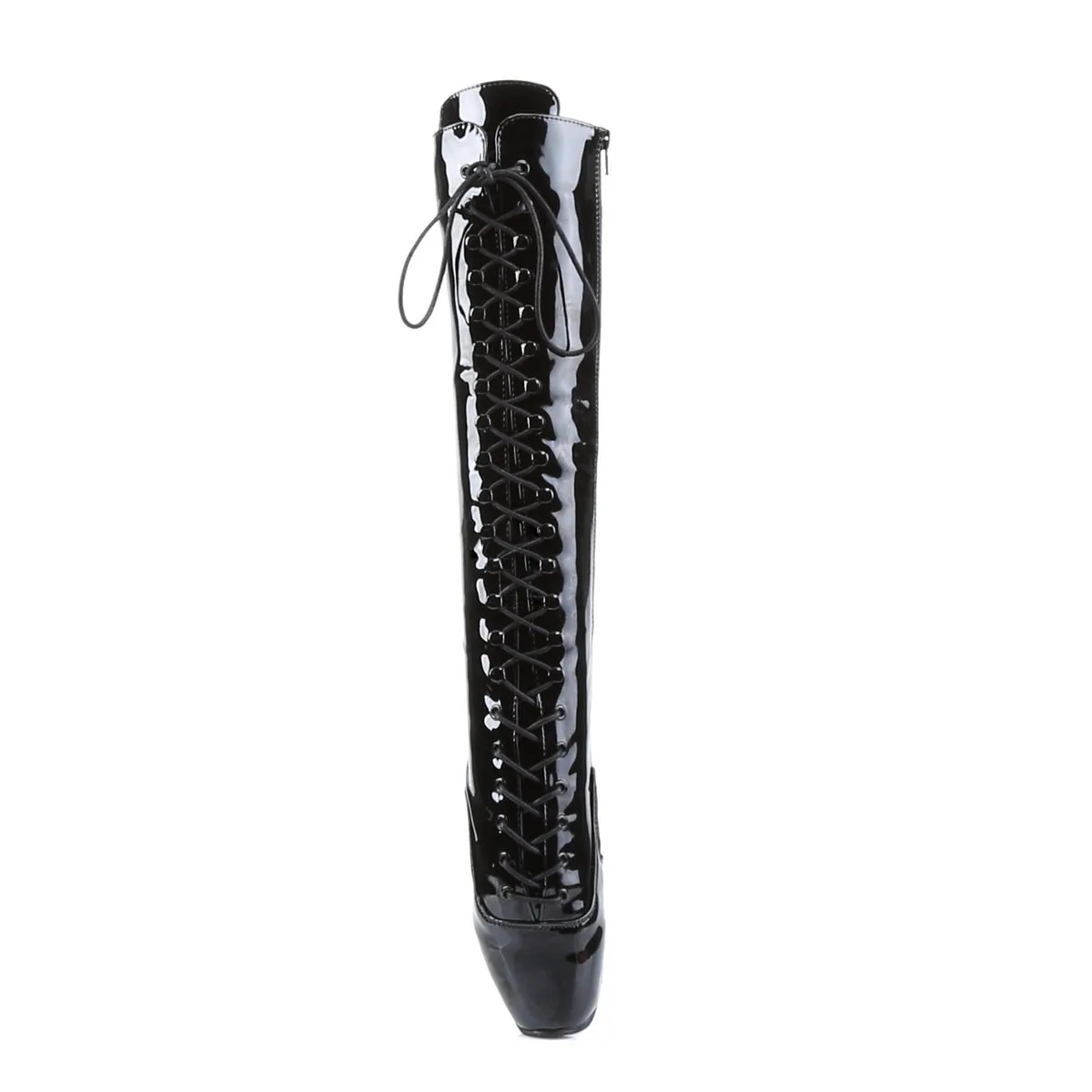 BALLET-2020 Devious Ballet Black Patent Sexy Single Soles (High Heels)