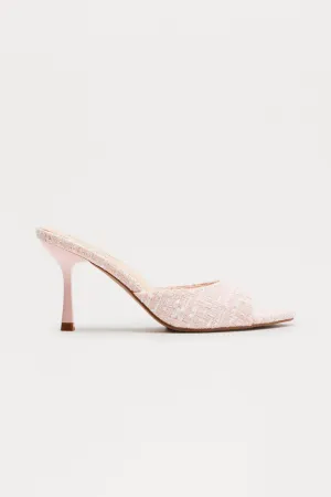 Becky Tweed Mules - Pink