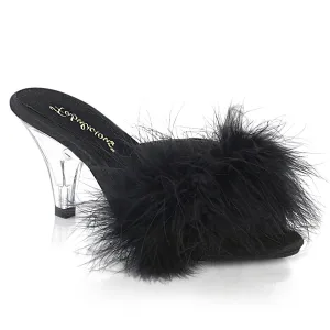 BELLE-301F Fabulicious 3" Belle Black PU Sexy Shoes (High Heels)