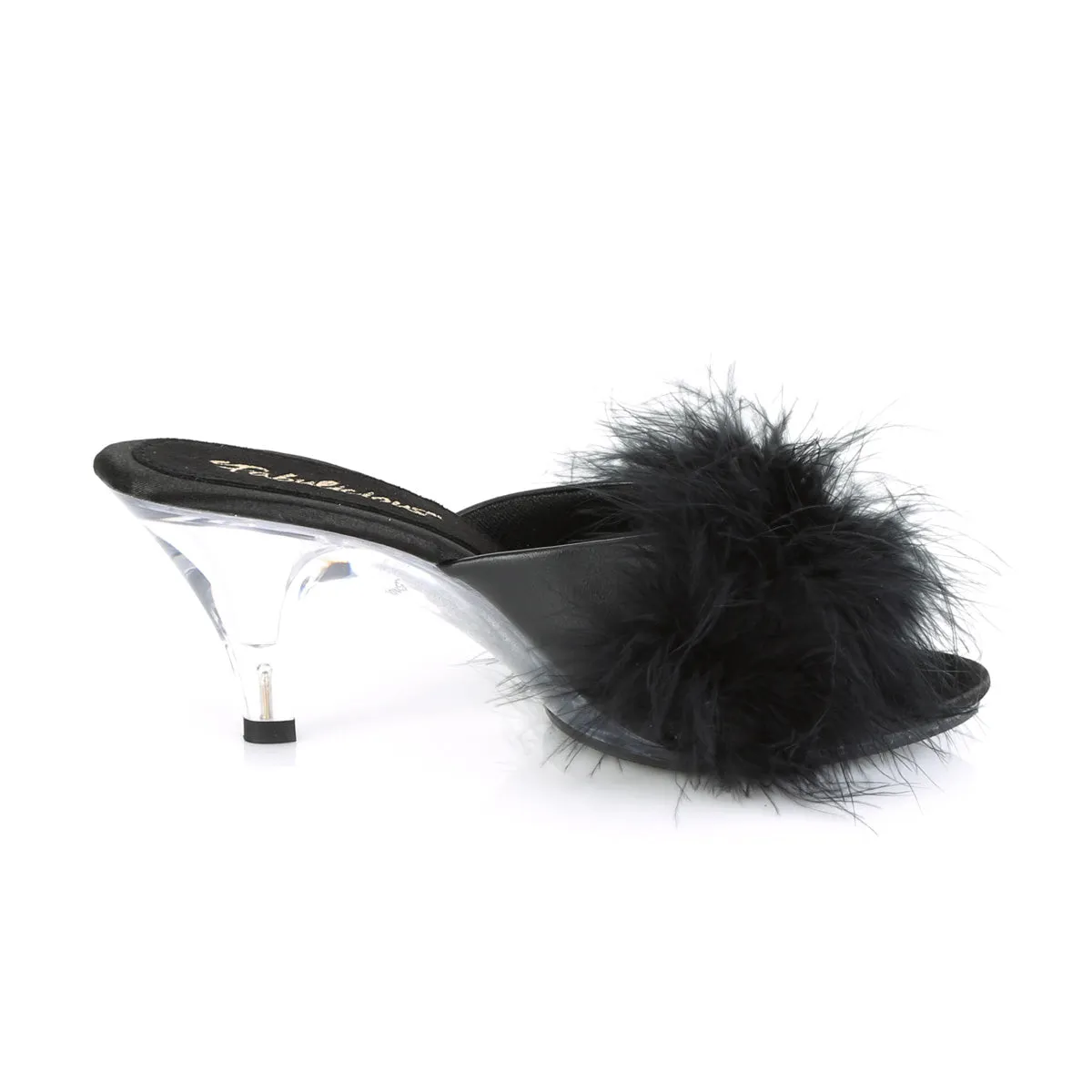 BELLE-301F Fabulicious 3" Belle Black PU Sexy Shoes (High Heels)