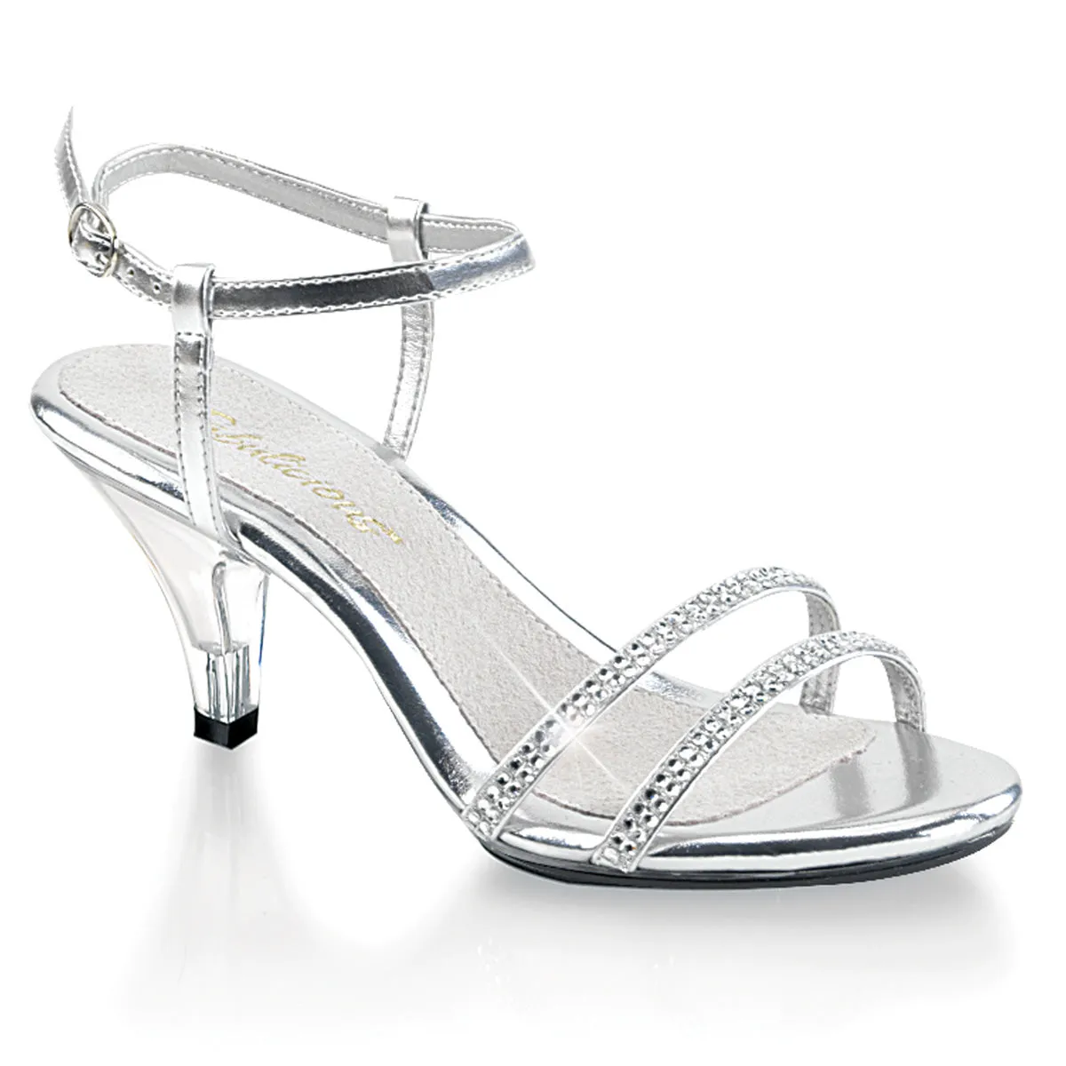 BELLE-316 Fabulicious 3" Belle Silver Sexy Shoes (High Heels)