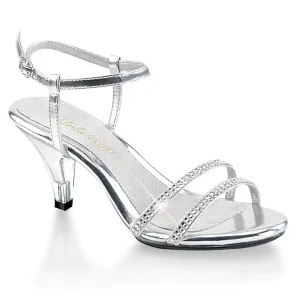 BELLE-316 Fabulicious 3" Belle Silver Sexy Shoes (High Heels)