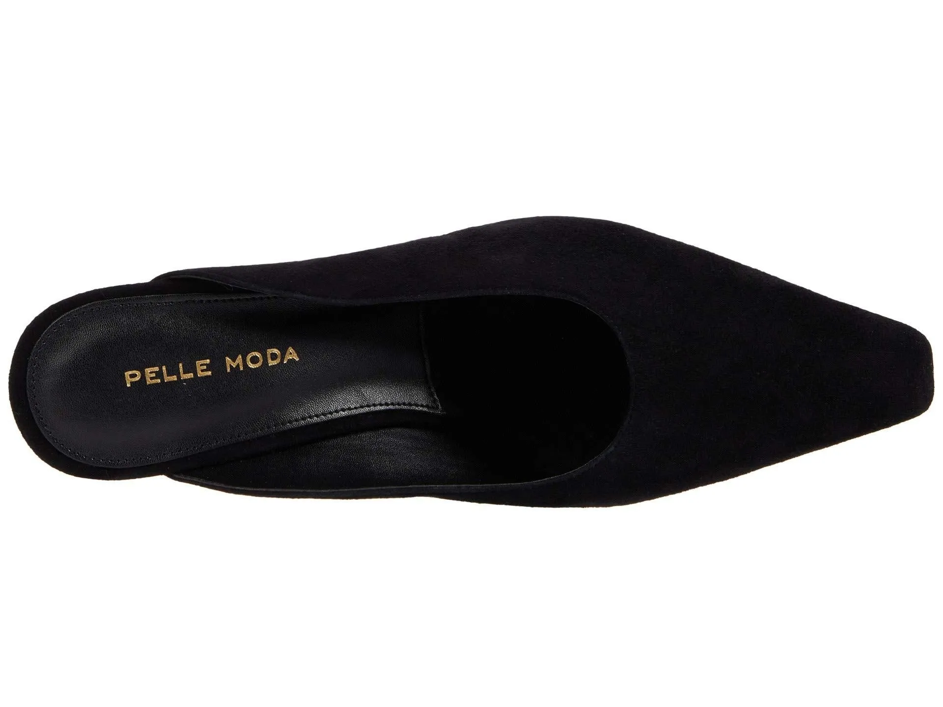 Brandy Black Suede Pelle Moda Mule Pumps