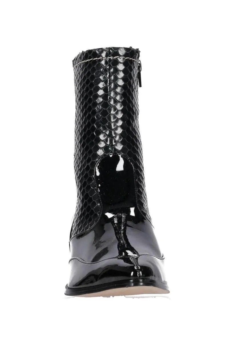 Cairo Mid Boot Black Patent