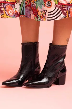 Cairo Mid Boot Black Patent