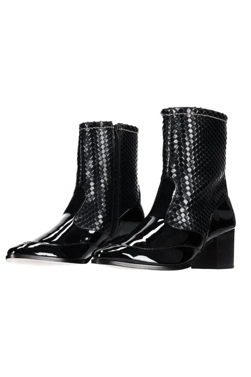 Cairo Mid Boot Black Patent