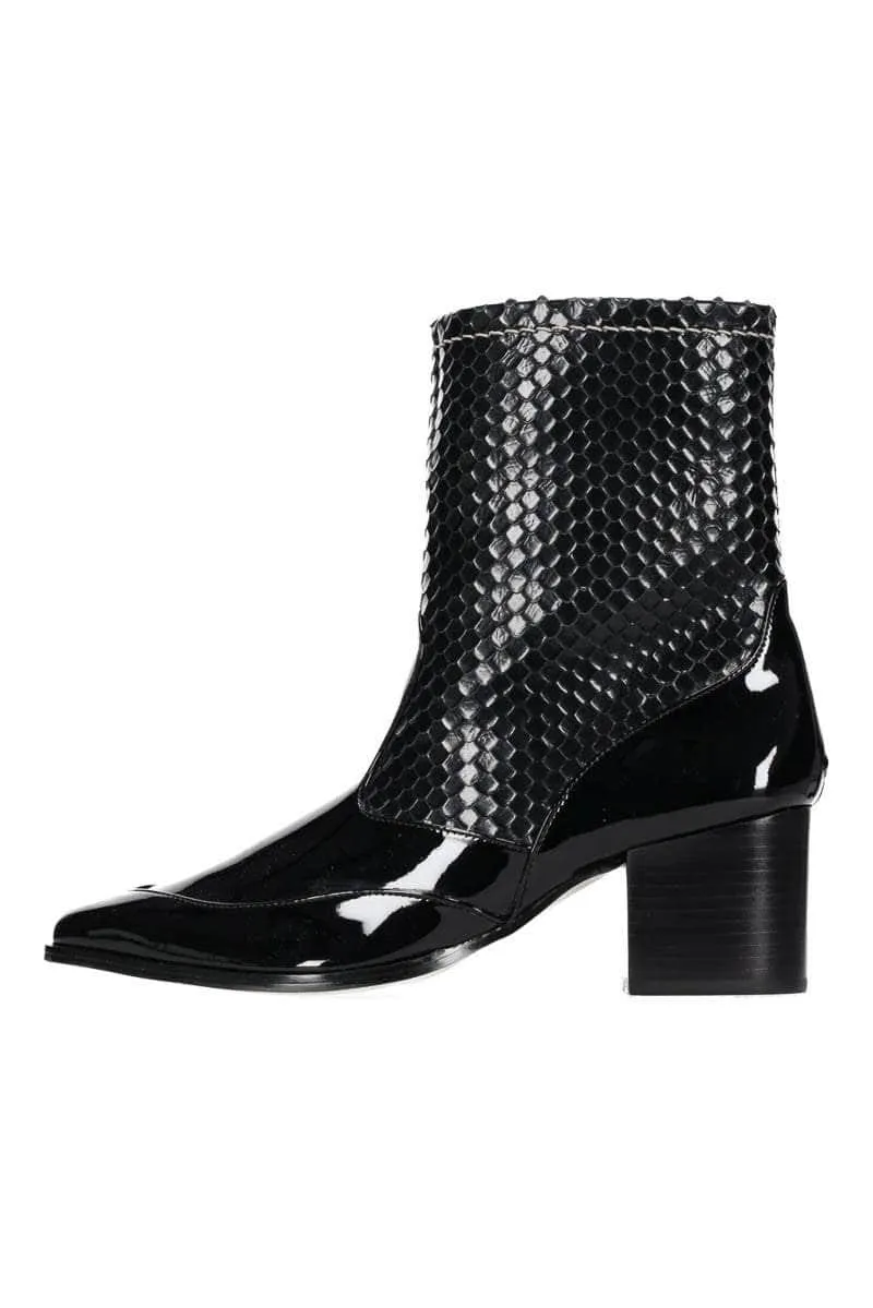 Cairo Mid Boot Black Patent
