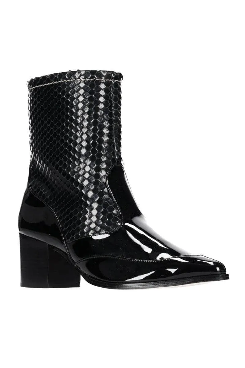 Cairo Mid Boot Black Patent