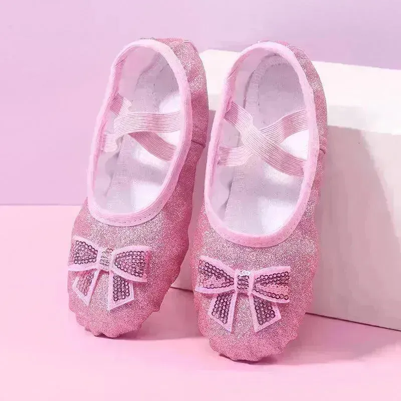 Children's Dance Soft Bottom Training Shoes Kids Ballet Shoes