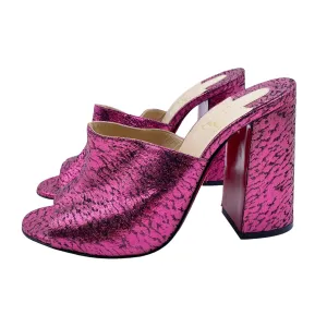 CHRISTIAN LOUBOUTIN LAME MULES EU 39/ UK 6