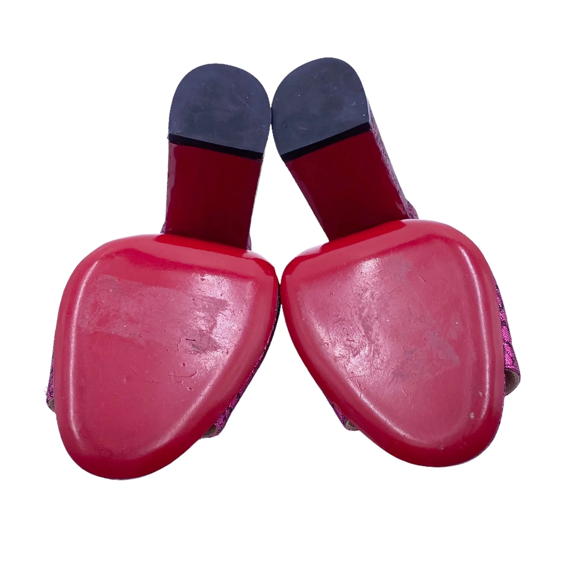 CHRISTIAN LOUBOUTIN LAME MULES EU 39/ UK 6
