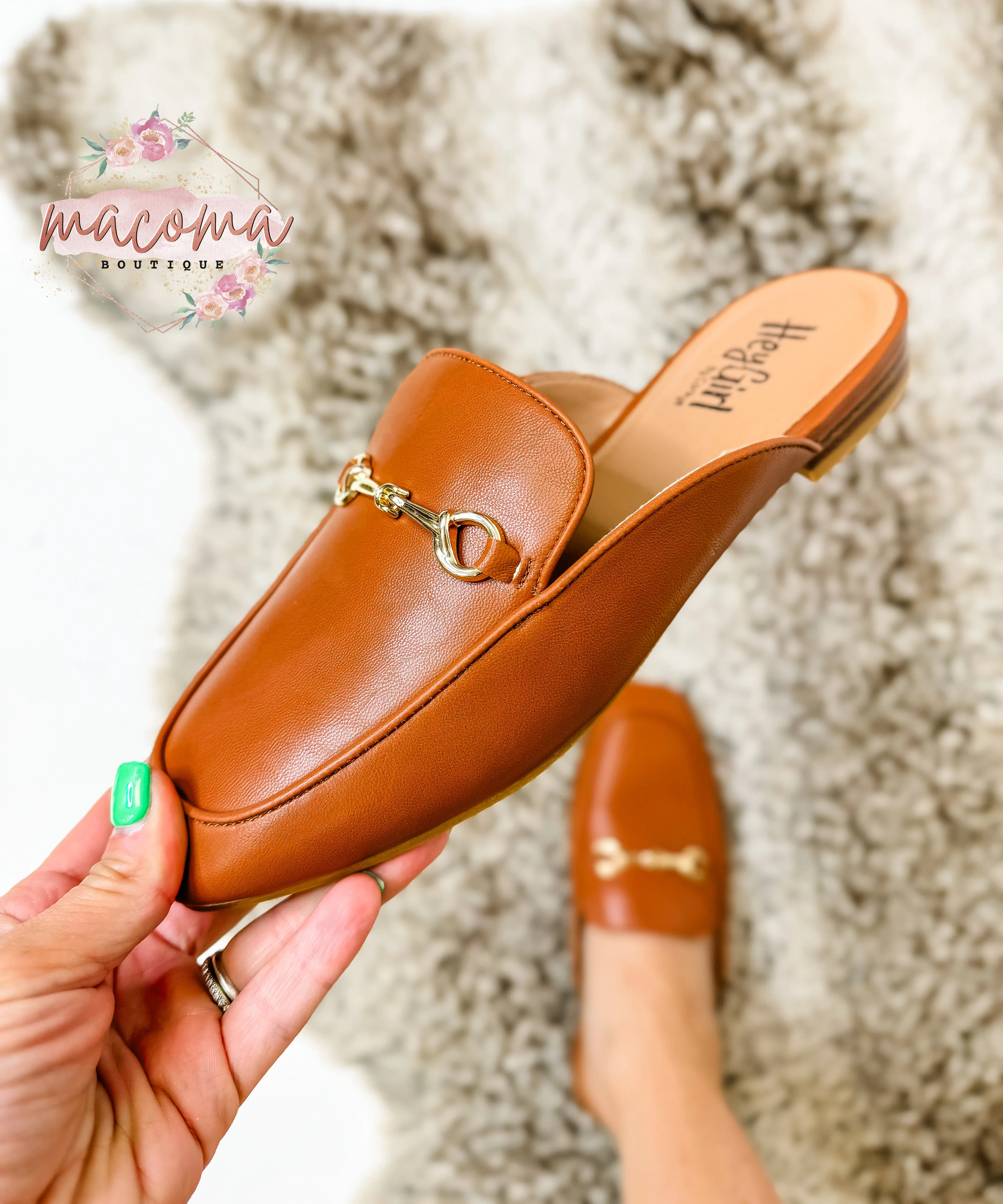 Corky's Cognac Charmer Mules FiNAL SALE