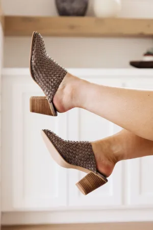 Corkys Shoes Walk With Me Woven Mules