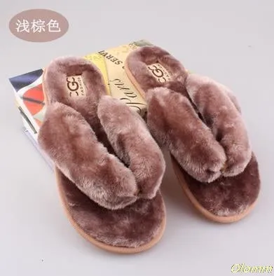 Cotton Plush Slippers Women Slippers
