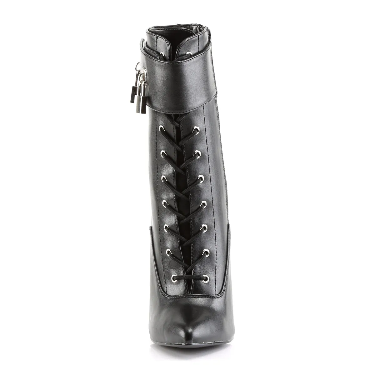 DAGGER-1023 Devious Dagger Black PU Sexy Single Soles (Fetish Footwear)