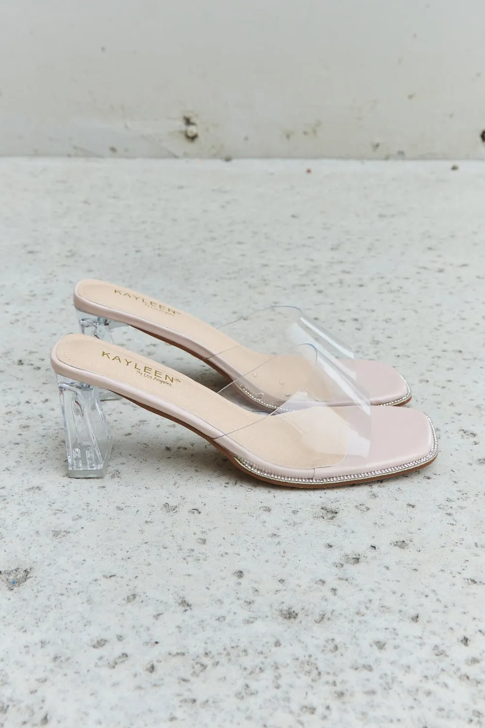DDK "Make Myself Clear" Mule Block Heels