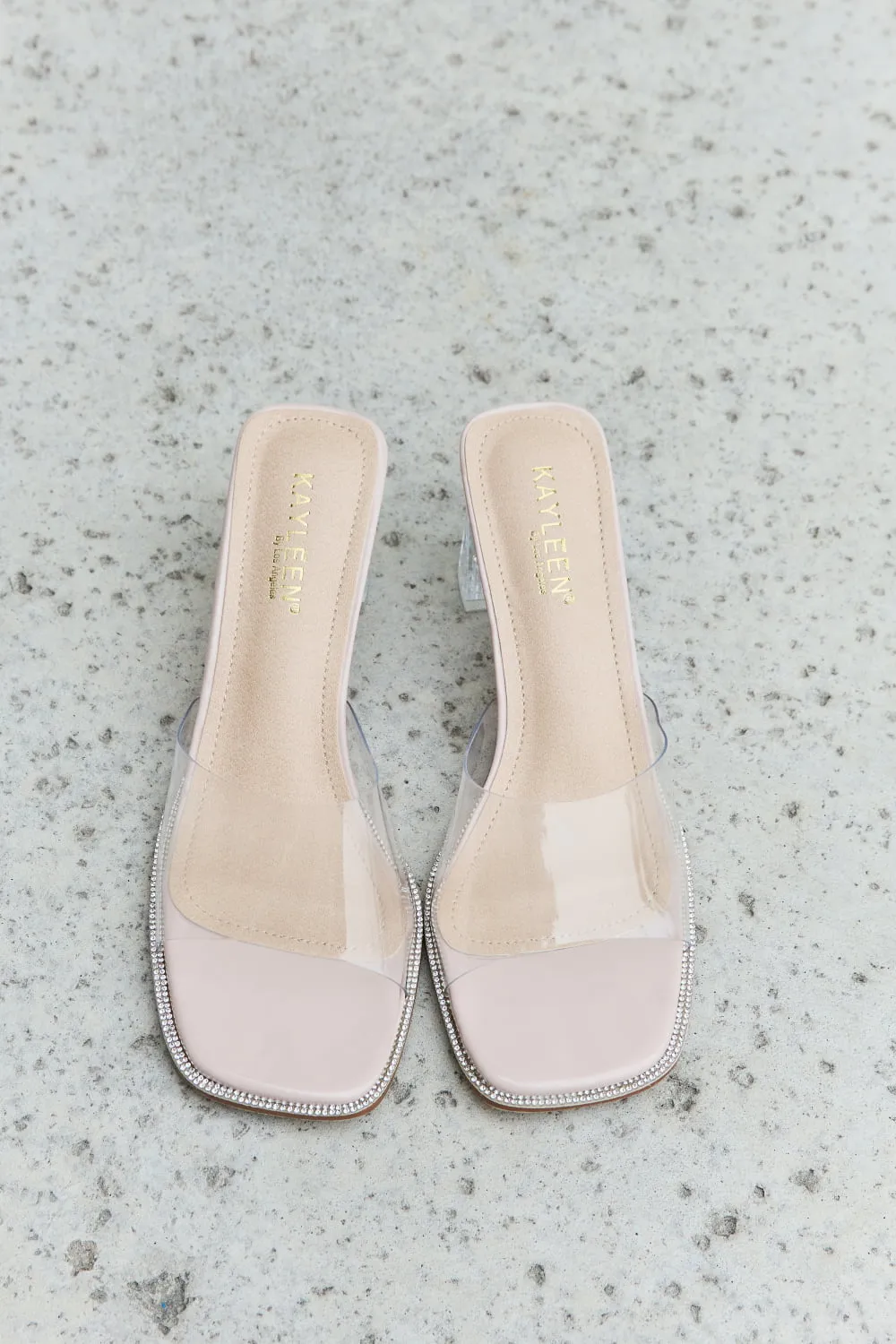 DDK "Make Myself Clear" Mule Block Heels