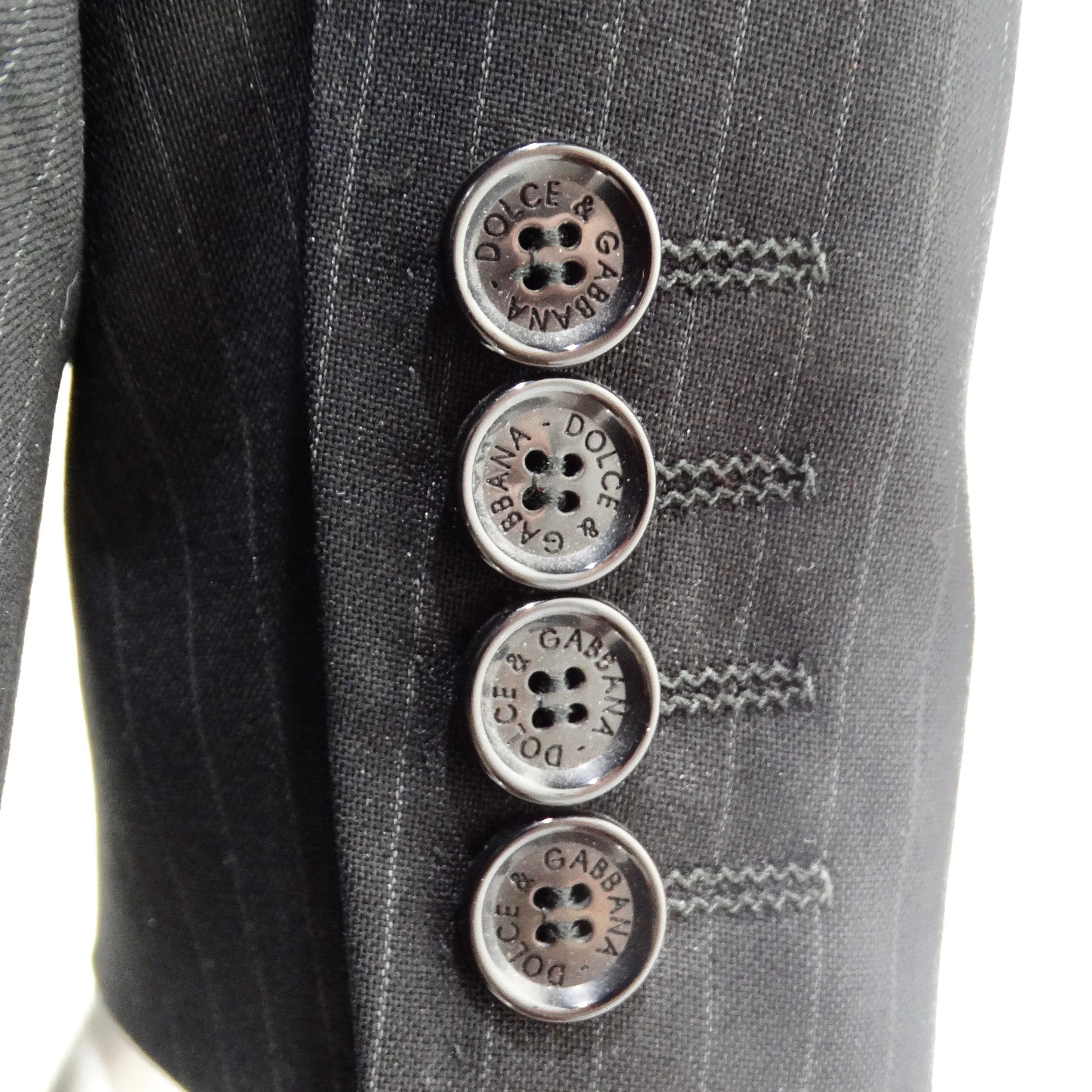 Dolce & Gabbana 90s Pinstripe Blazer Suit