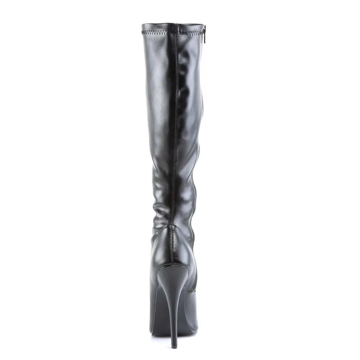 DOMINA-2000 Devious Domina Black PU Sexy Single Soles (Fetish Footwear)
