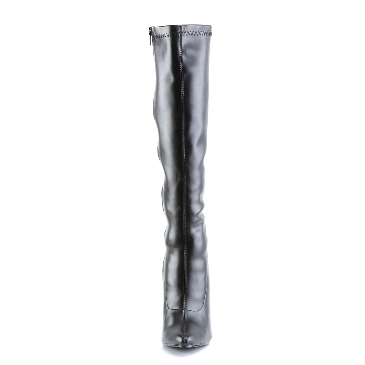 DOMINA-2000 Devious Domina Black PU Sexy Single Soles (Fetish Footwear)