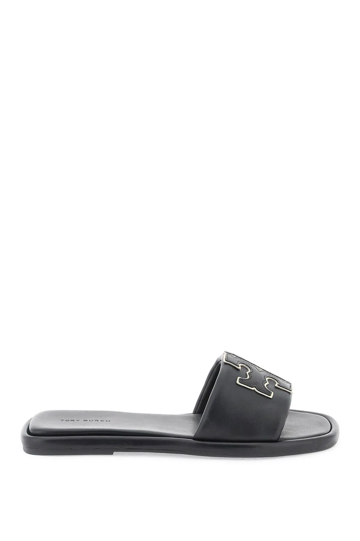 double t leather slides