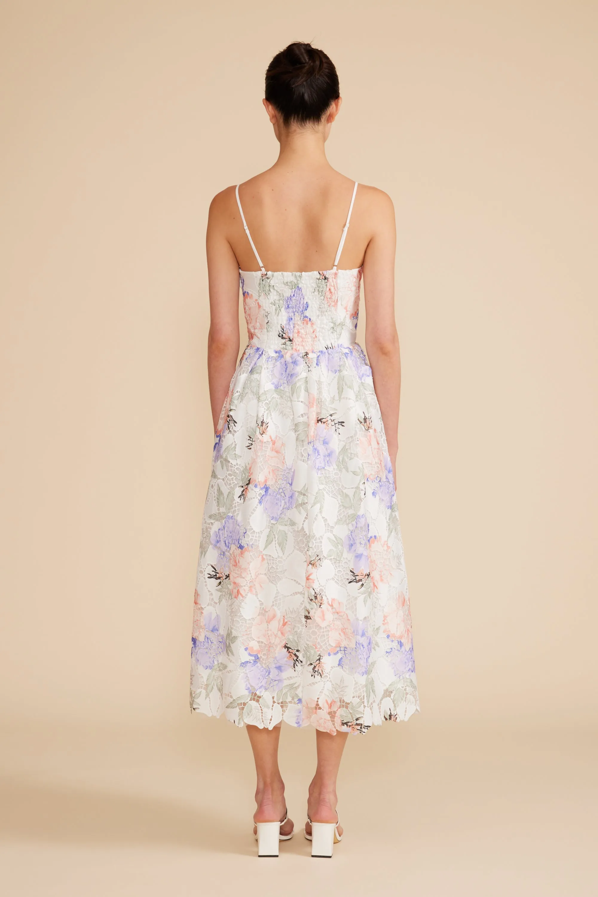 Edda Lace Elegance Midi Dress