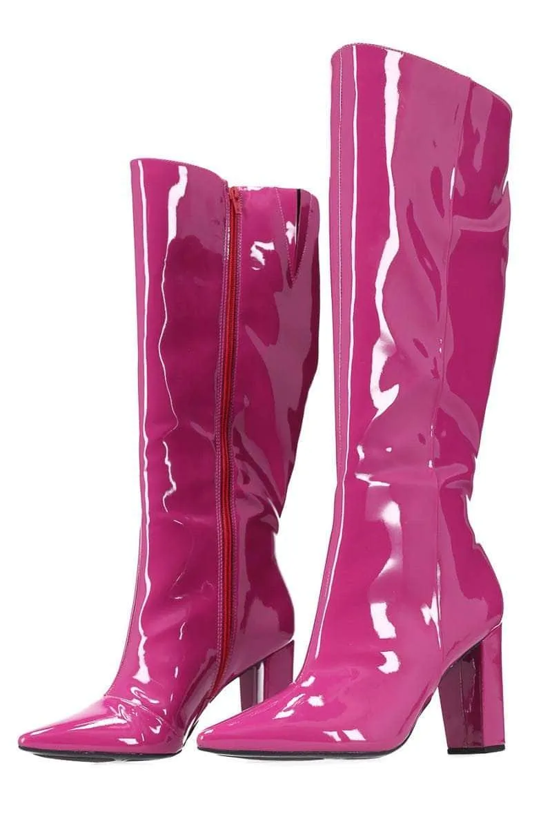 Elsey Boot Patent Magenta
