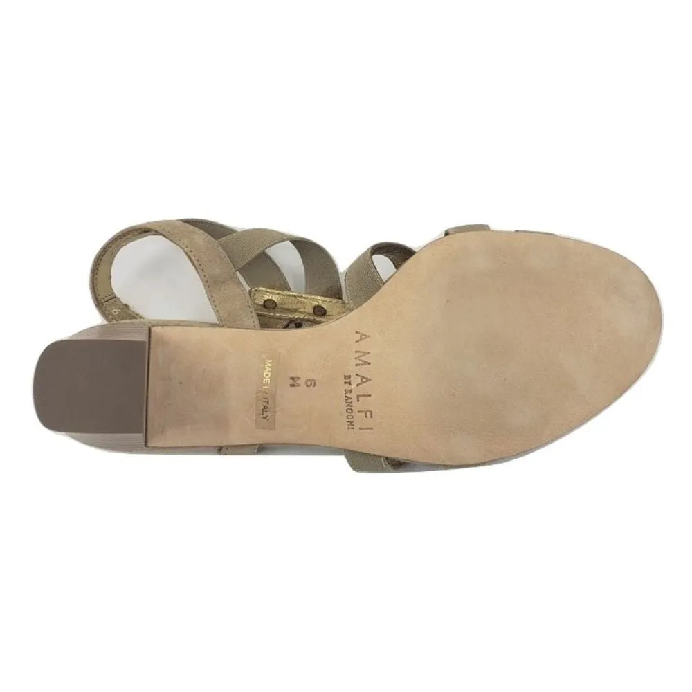 Enrica Tortora Suede Amalfi Sandals