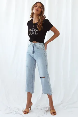 Faces Tee Black