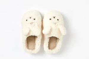 Fur Slippers: Bichon (Cream)