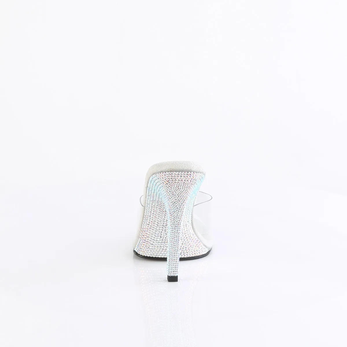GALA-01DM Fabulicious 4 1/2" Gala Clear/Silver AB Sexy Shoes (High Heels)