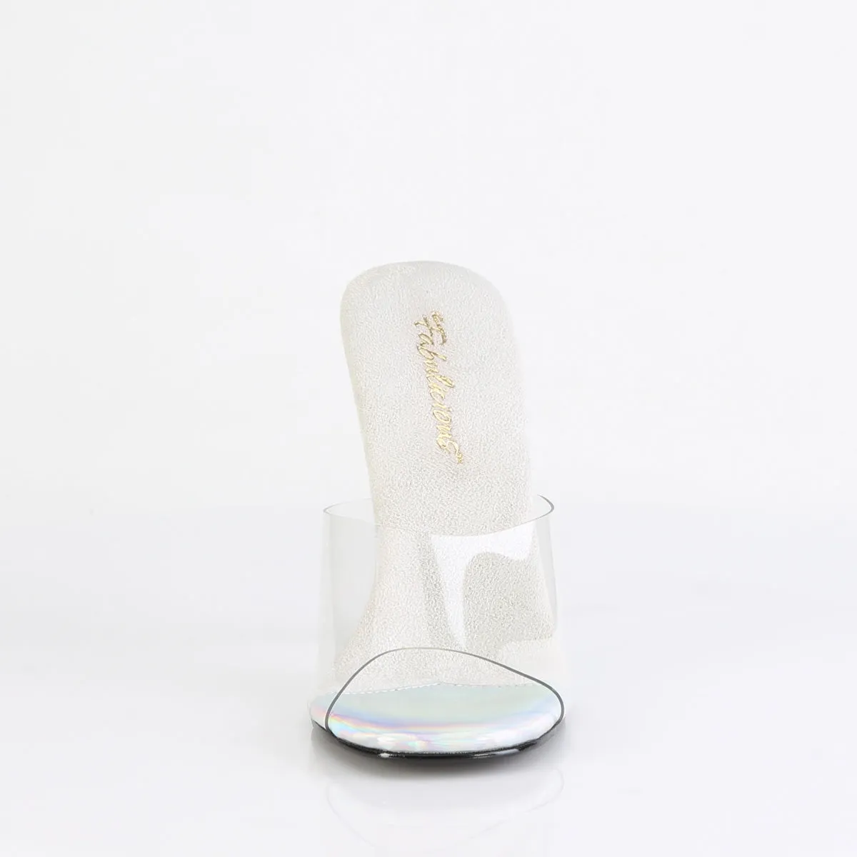 GALA-01DML Fabulicious 4 1/2" Gala Clear/Silver AB Sexy Shoes (High Heels)