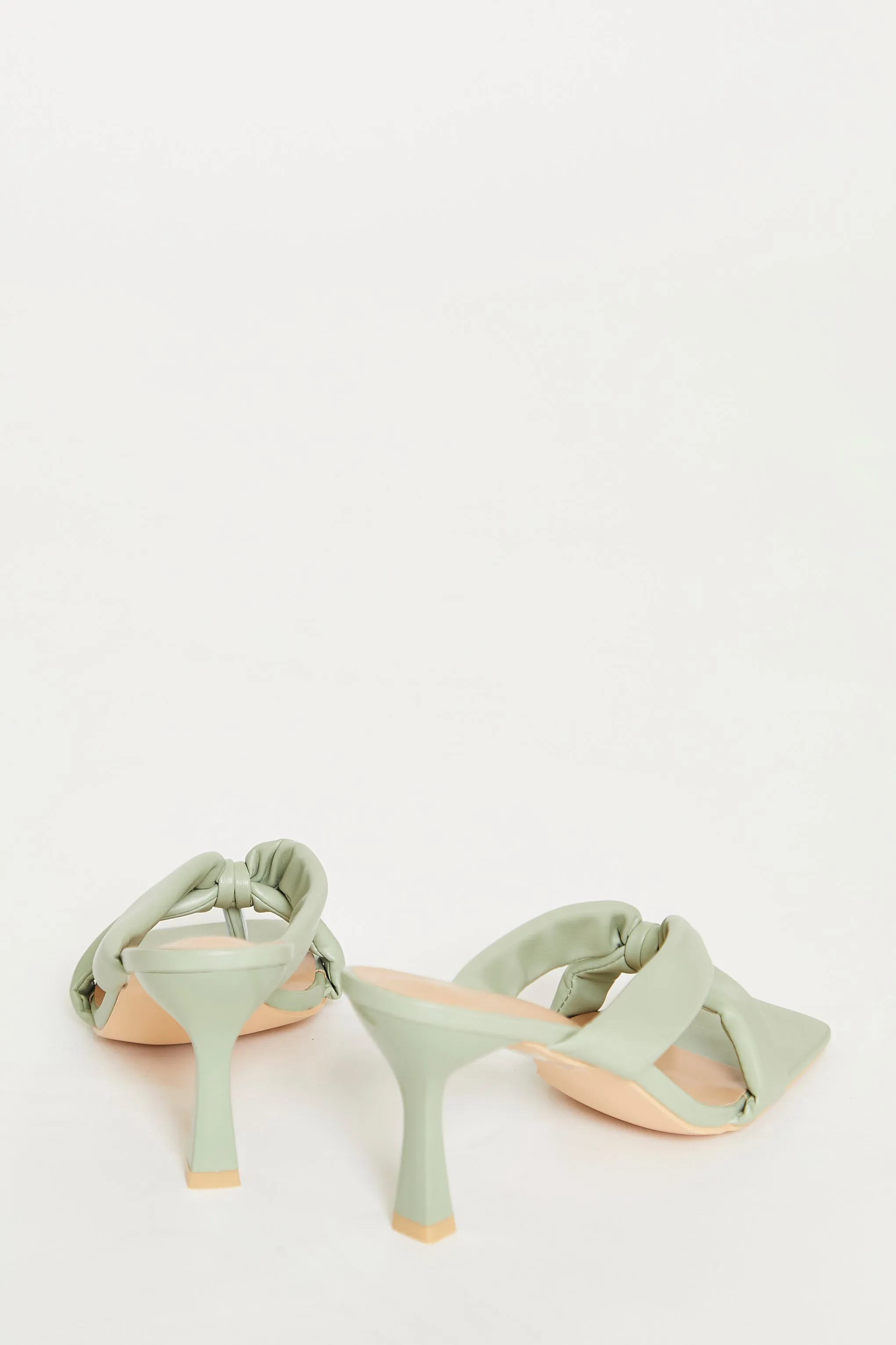 Glamorous Green Toe Pole Heels