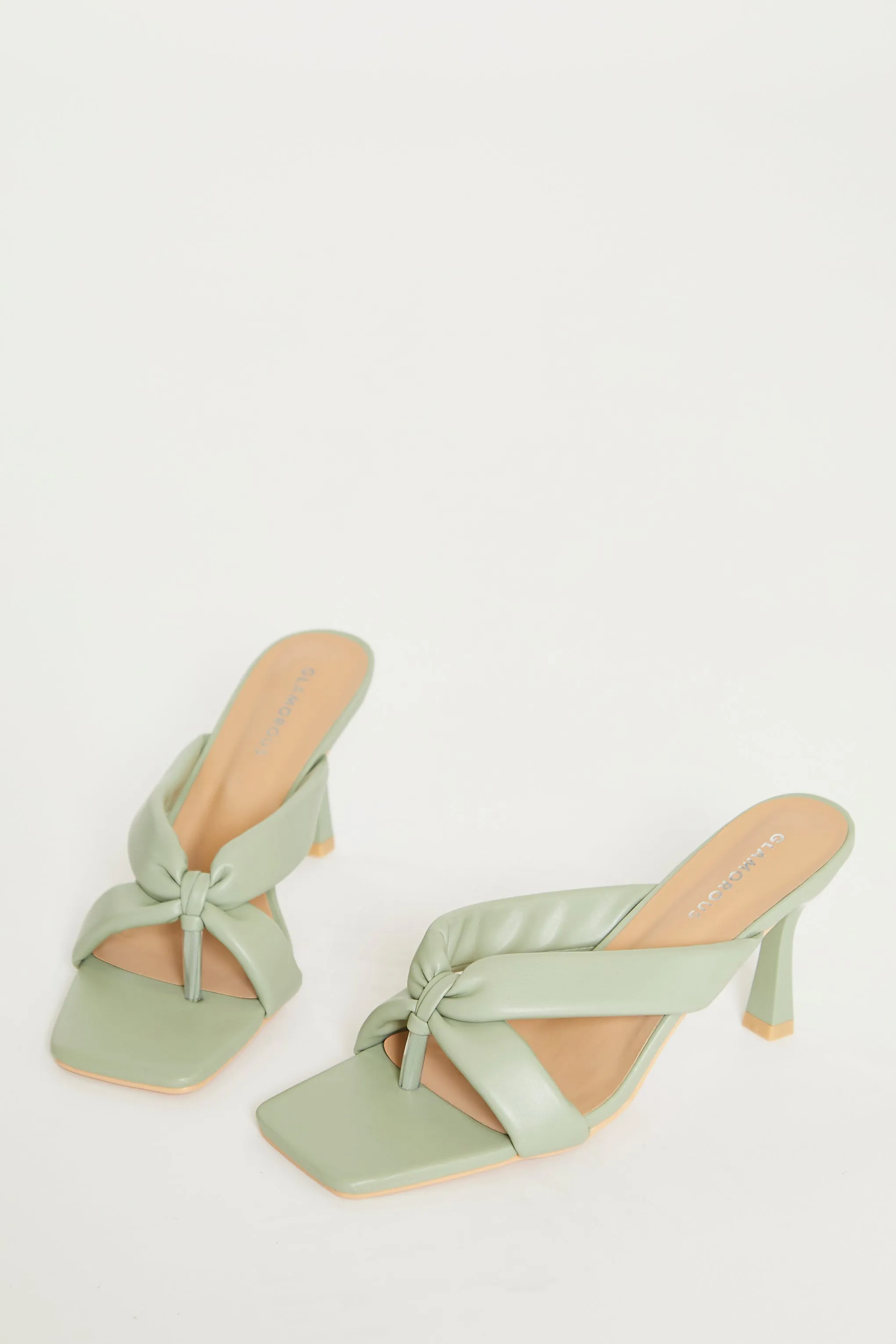 Glamorous Green Toe Pole Heels