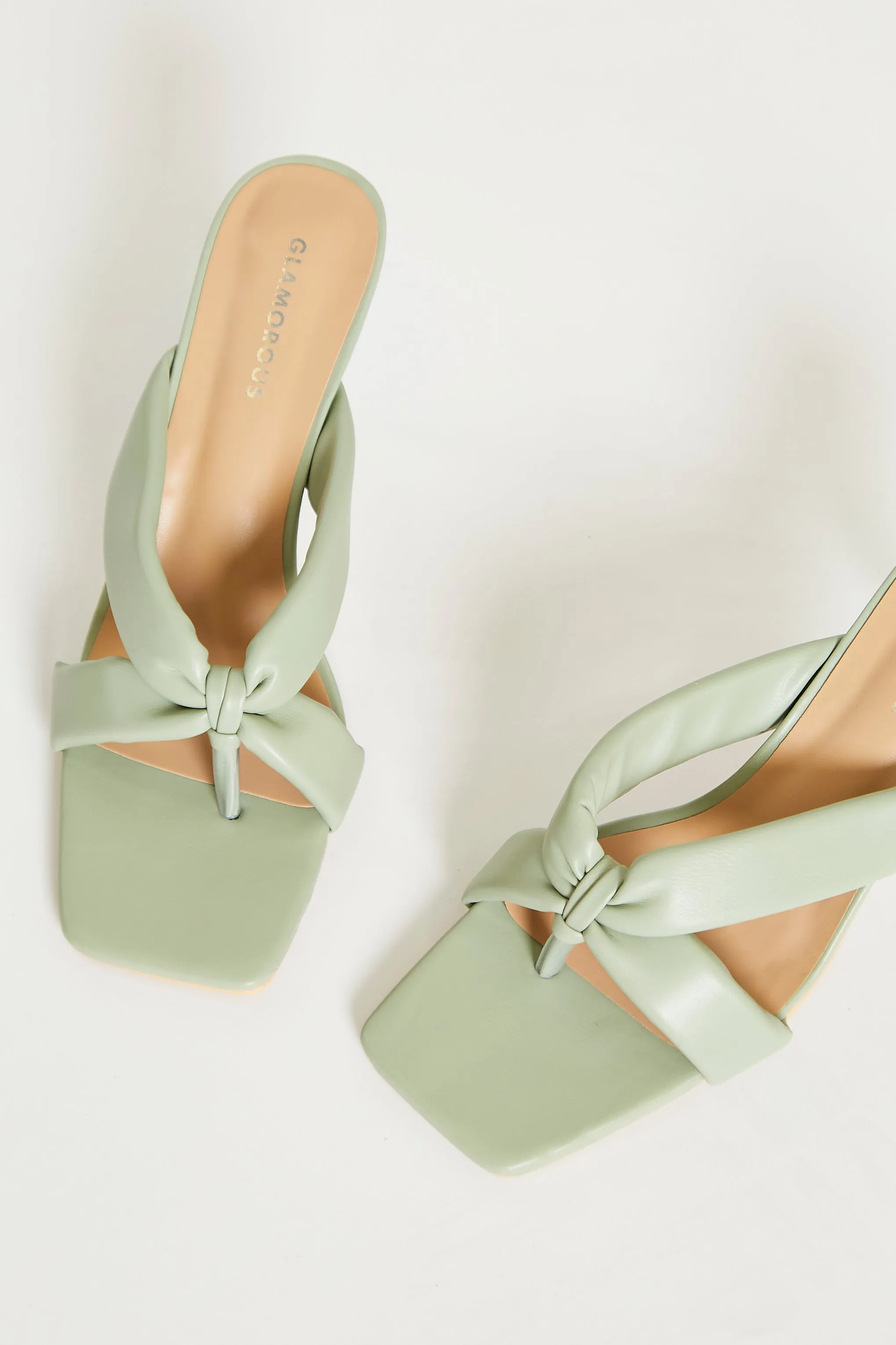 Glamorous Green Toe Pole Heels