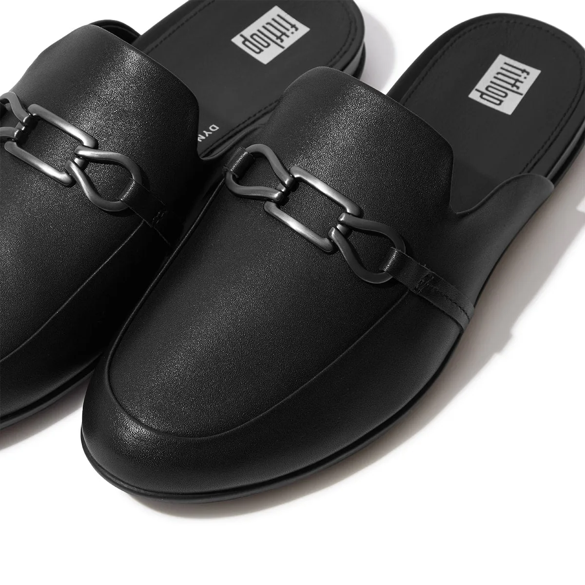 GRACIE Chain Leather Mules