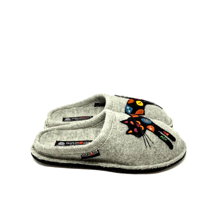 Haflinger Sassy Slipper Silver Grey (Women's)