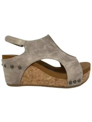 Isabella Wedge in Cream