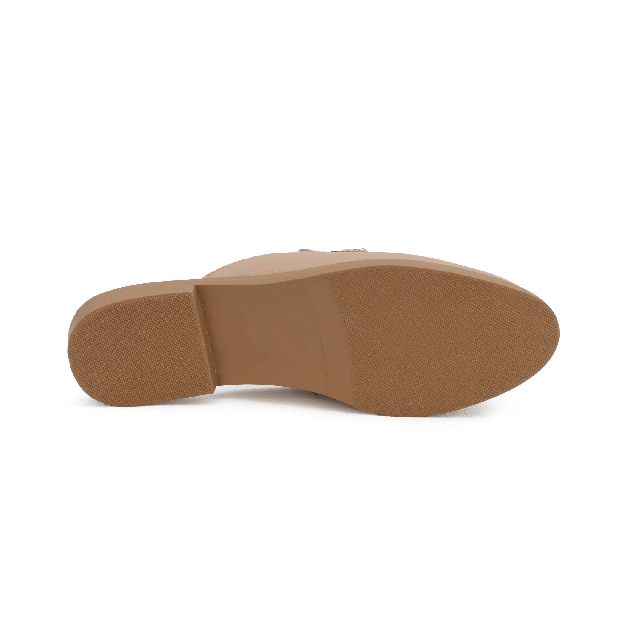 JACEY-06 Women's Quilted Mules With Braided Stones