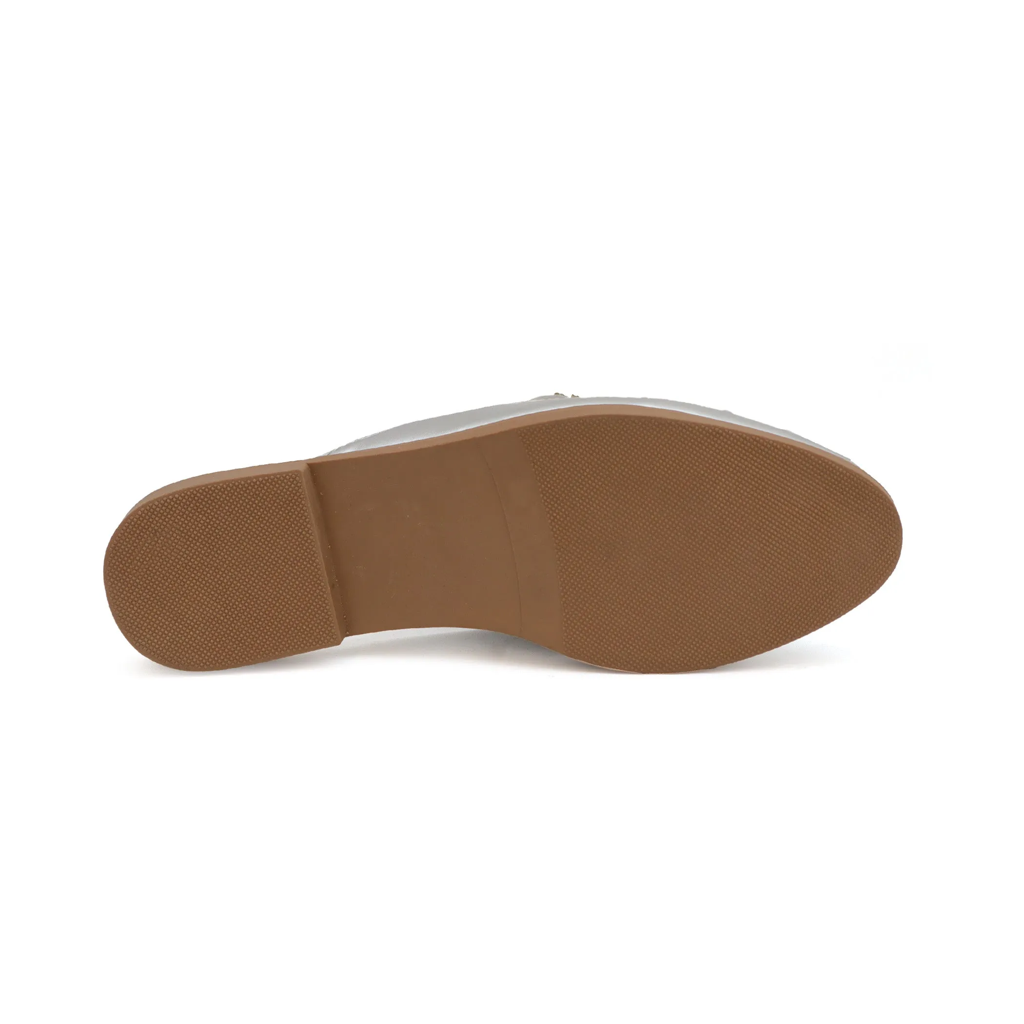JACEY-06 Women's Quilted Mules With Braided Stones