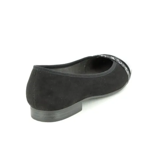 JANA BALLET Pump SHOE BLACK – 22165